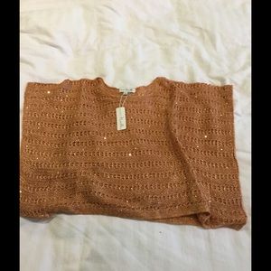 Simply Noelle Orange Shimmer Sweater