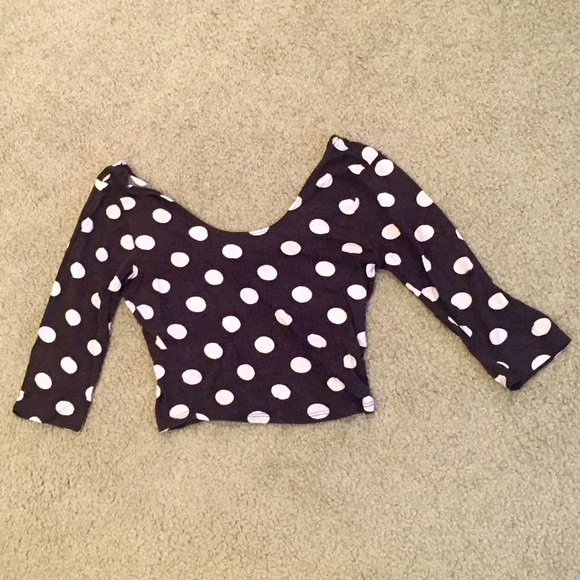 Polka Dot Crop Top from Urban Outfitters