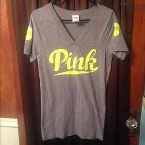 Pink v neck shirt!