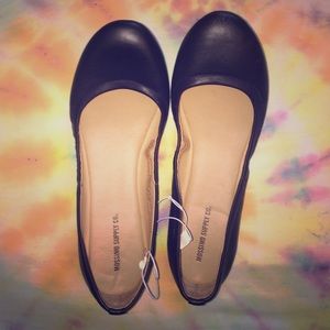 Brand new black flats never been worn