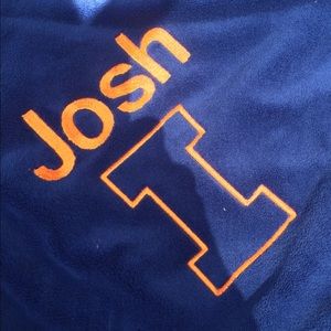 Monogrammed fleece -super soft -throw blanket.