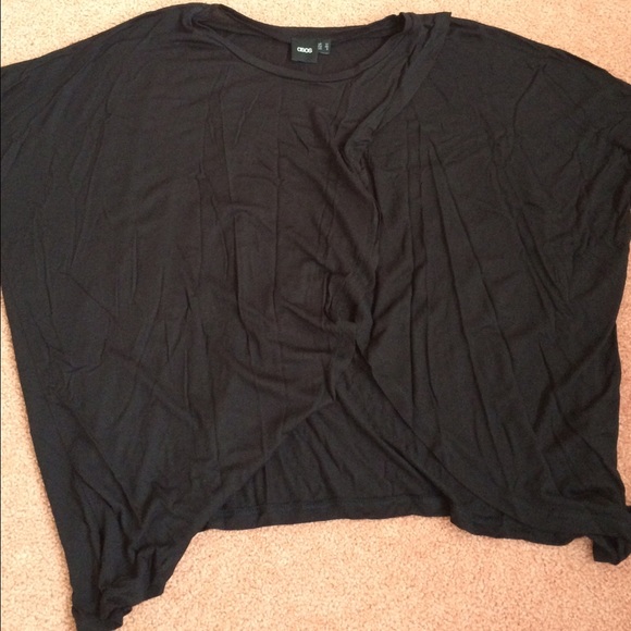 Black tulip hem shirt from Asos