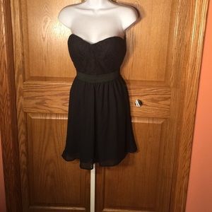 NWT strapless little black dress with lace. 🔮