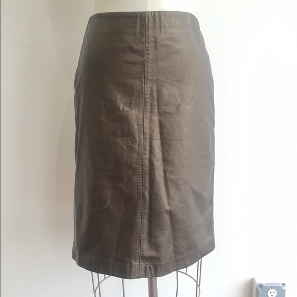 Ann Taylor leather skirt