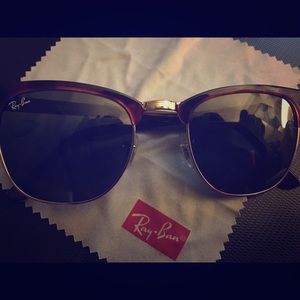Authentic Rayban Clubmaster Sunglasses-Gently Used