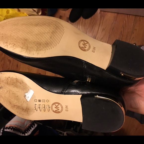 Michael Kors black boots w/ gold studs. - Picture 4 of 4