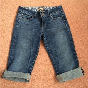 Paige denim cuffed Bermuda shorts