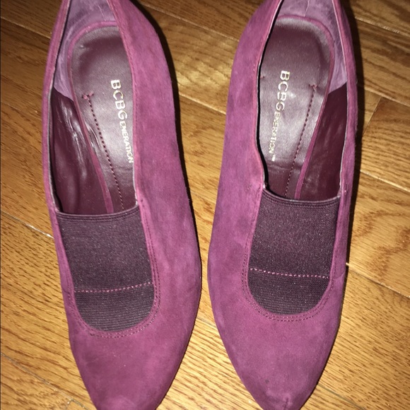 Bcbg maroon high heel boots. - Picture 2 of 4