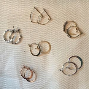 Urban Outfitters hoop earring collection