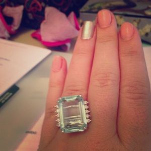 16.75 carat aquamarine ring