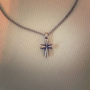 Small James Avery Sterling Silver Cross Necklace