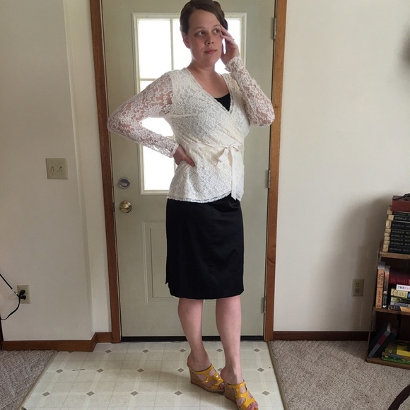Maurices Tops - Cream lace top