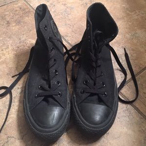 All Black High Tops