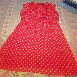 Beautiful Orange Polka Dot Dress!