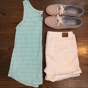Old Navy Light Blue Cutout Tank