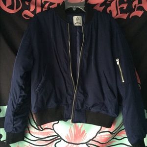 UNIF X Urban Outfitters Navy Blue Bomber jacket