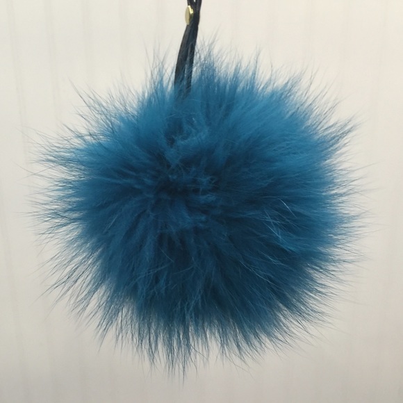 Real fox fur key chain