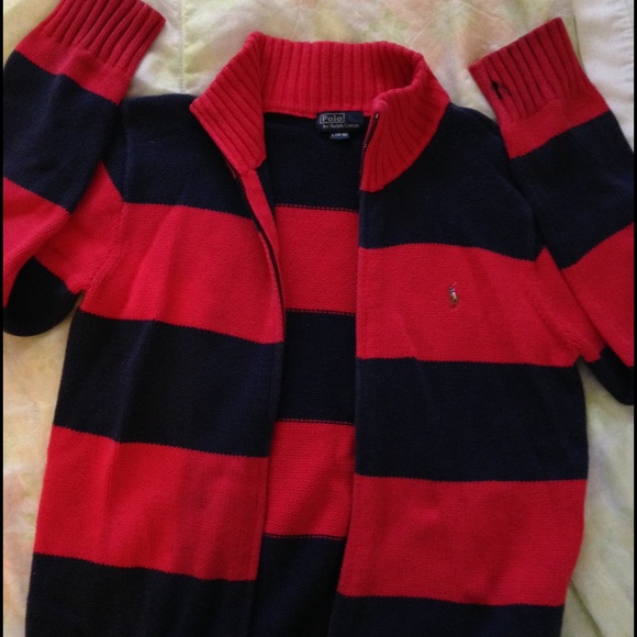 Ralph Lauren Polo KIDS SzL(14-16). Blue/Red stripe - Picture 4 of 4