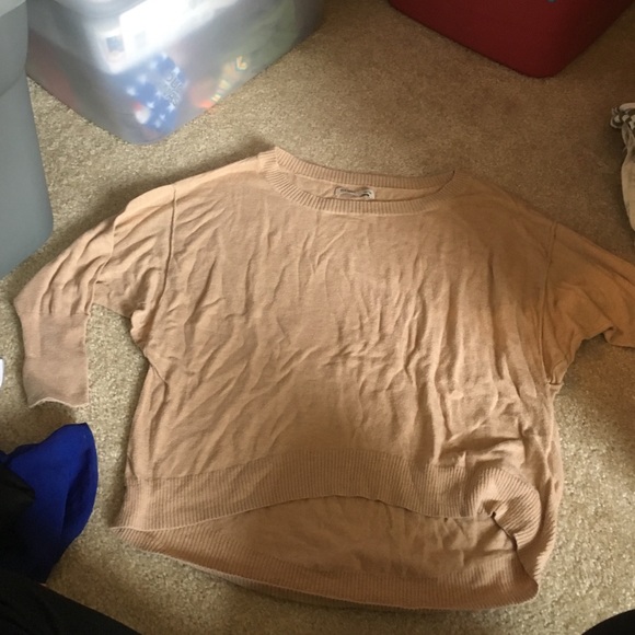 Brown old navy high low sweater