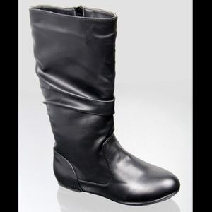 Kids classic girls slouch flat boots