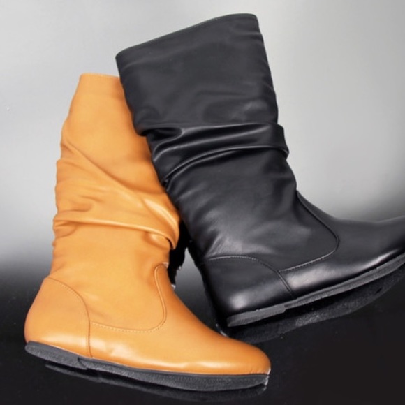 New kids classic slouch girls flat boots - Picture 4 of 4