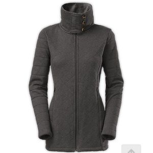 Northface caroluna jacket in graphite grey heather