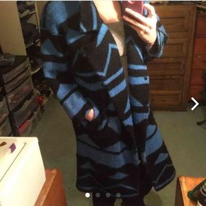 Aztec sweater cardigan/coat