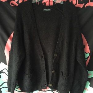 Black American apparel mohair cardigan