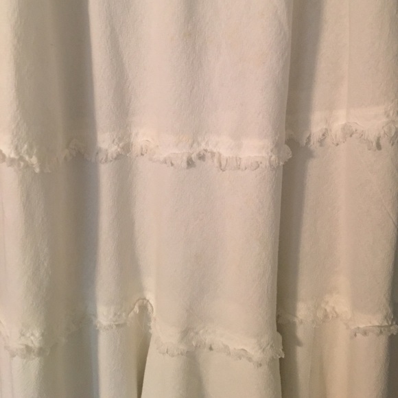 Boho White Maxi Skirt - Picture 3 of 4