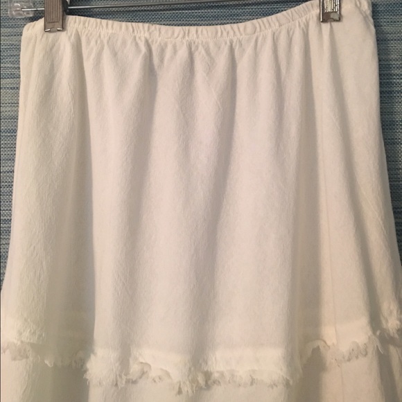 Boho White Maxi Skirt - Picture 4 of 4