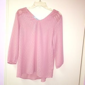 Pink Sheer Blouse