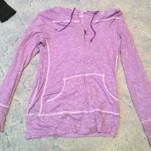 🎀purple distressed hooded jacket🎀