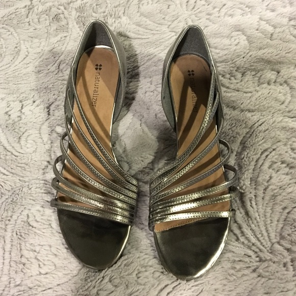 pewter wedge dress shoes