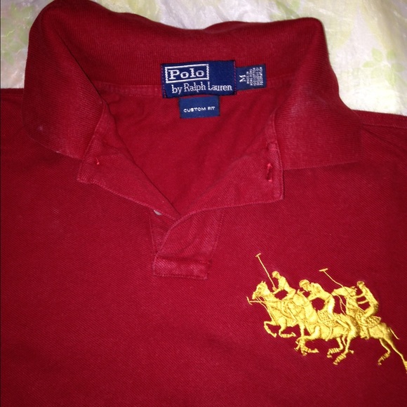 Ralph Lauren SzMed Red Polo Custom Fit - Picture 4 of 4