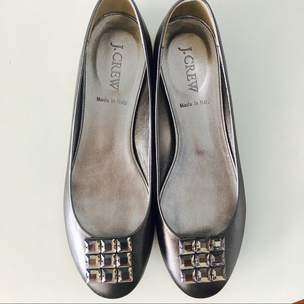 J Crew Jeweled Flats