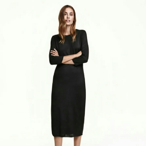 Black casual sweater dress - Picture 3 of 4