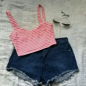 Strap crop top