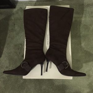 Women's Amanda Smith dress boots brown suede used
