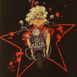 VINTAGE VAMPS/ VAMPIRE HOT BIKER BABE SHIRT
