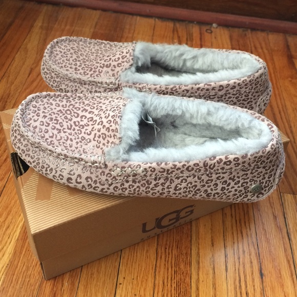 purple cheetah print ugg moccasins