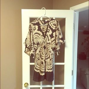 Dress/Cover-up. Venus Silk Like Dress Black Gold