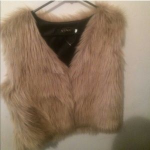 Faux fur vest