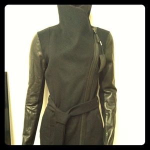 Mackage Dale coat with leather sleeves