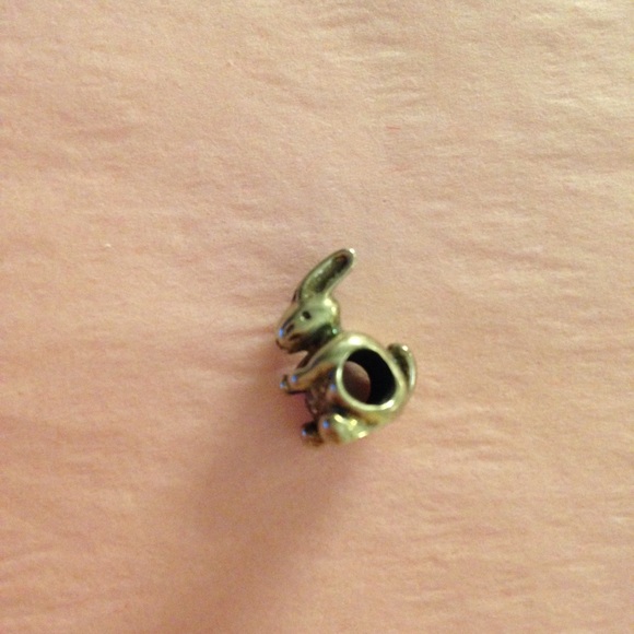 Pandora Rabbit Bunny Silver Charm Bead