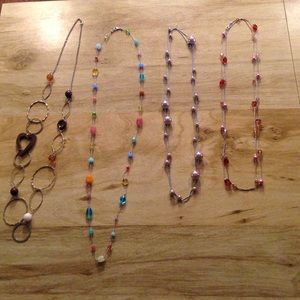 4 necklaces sold together