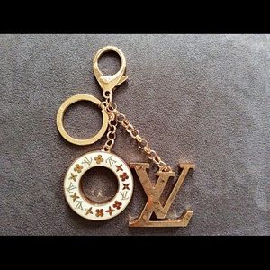 Monogram bag / purse charm