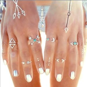 Boho Midi Ring Set🌴NWT
