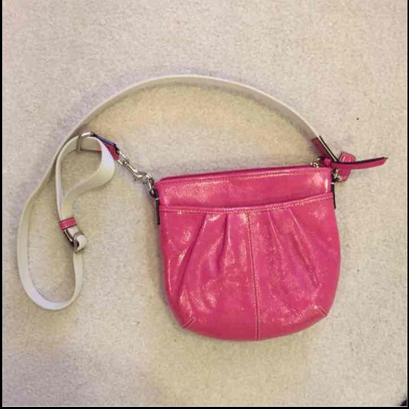 Authentic Coach Pink Leather Purse - Picture 1 of 4
