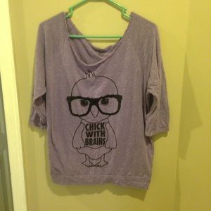 this is a purple light weight sweater.