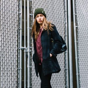 Plaid Wool Coat by Bridge & Burn